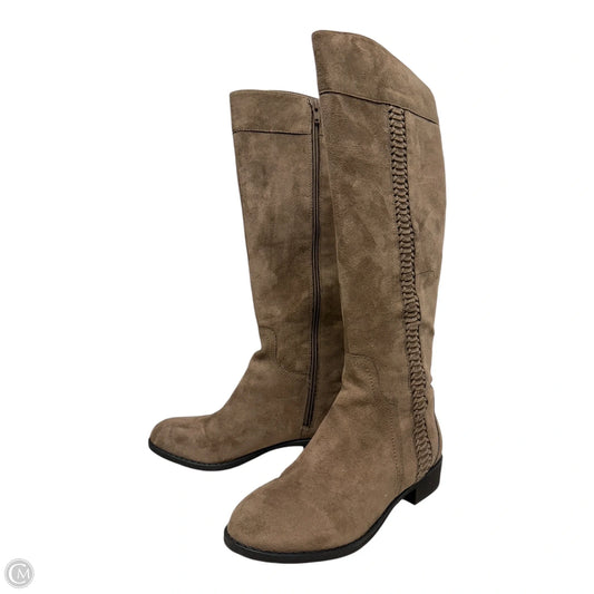 Boots Mid-calf Flats By Nine West In Tan, Size: 7.5