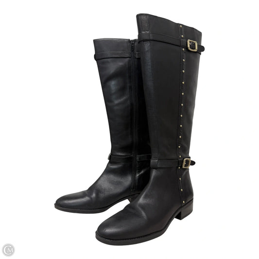 Boots Mid-calf Flats By Vince Camuto In Black & Gold, Size: 10