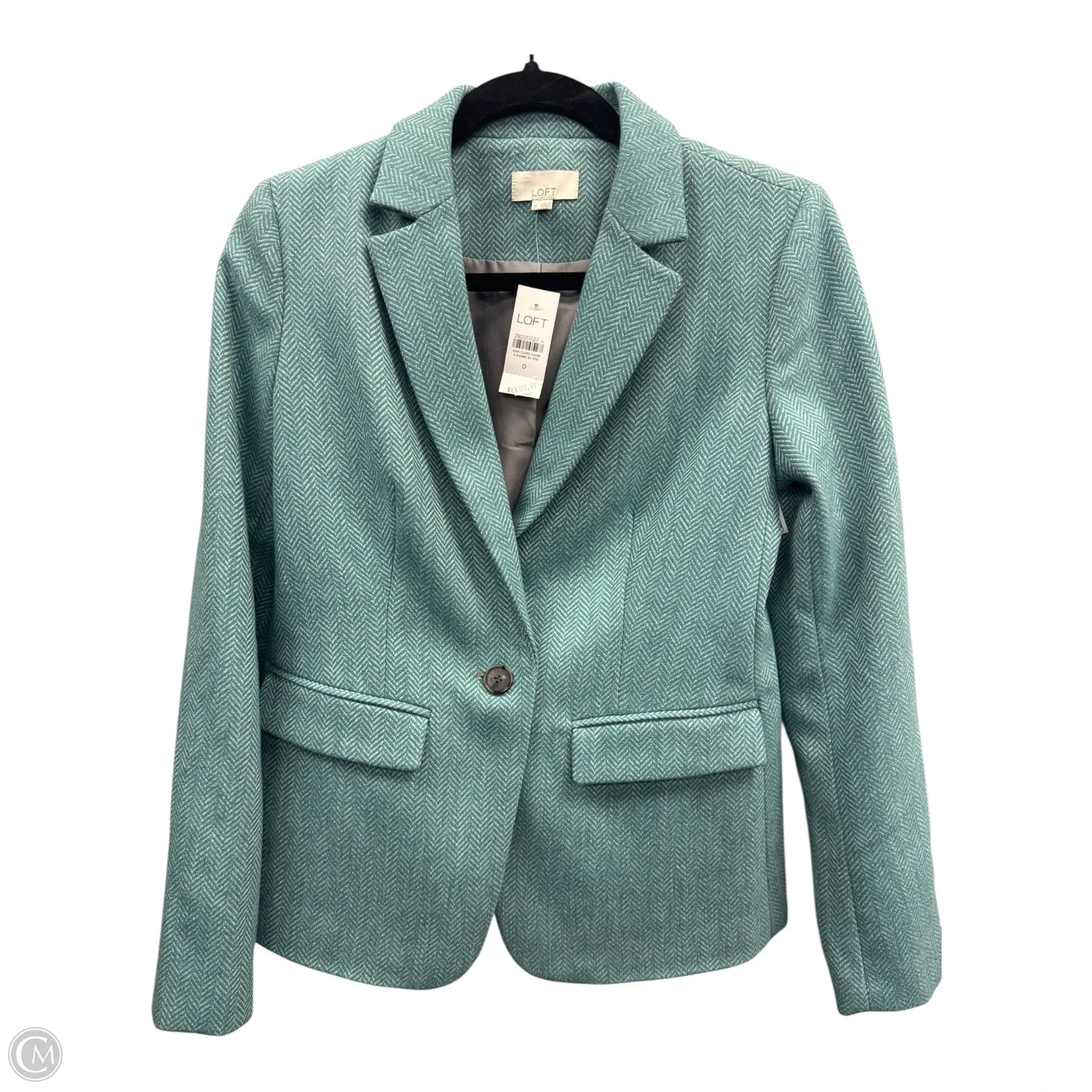 Blazer By Loft In Blue & Grey, Size: 0