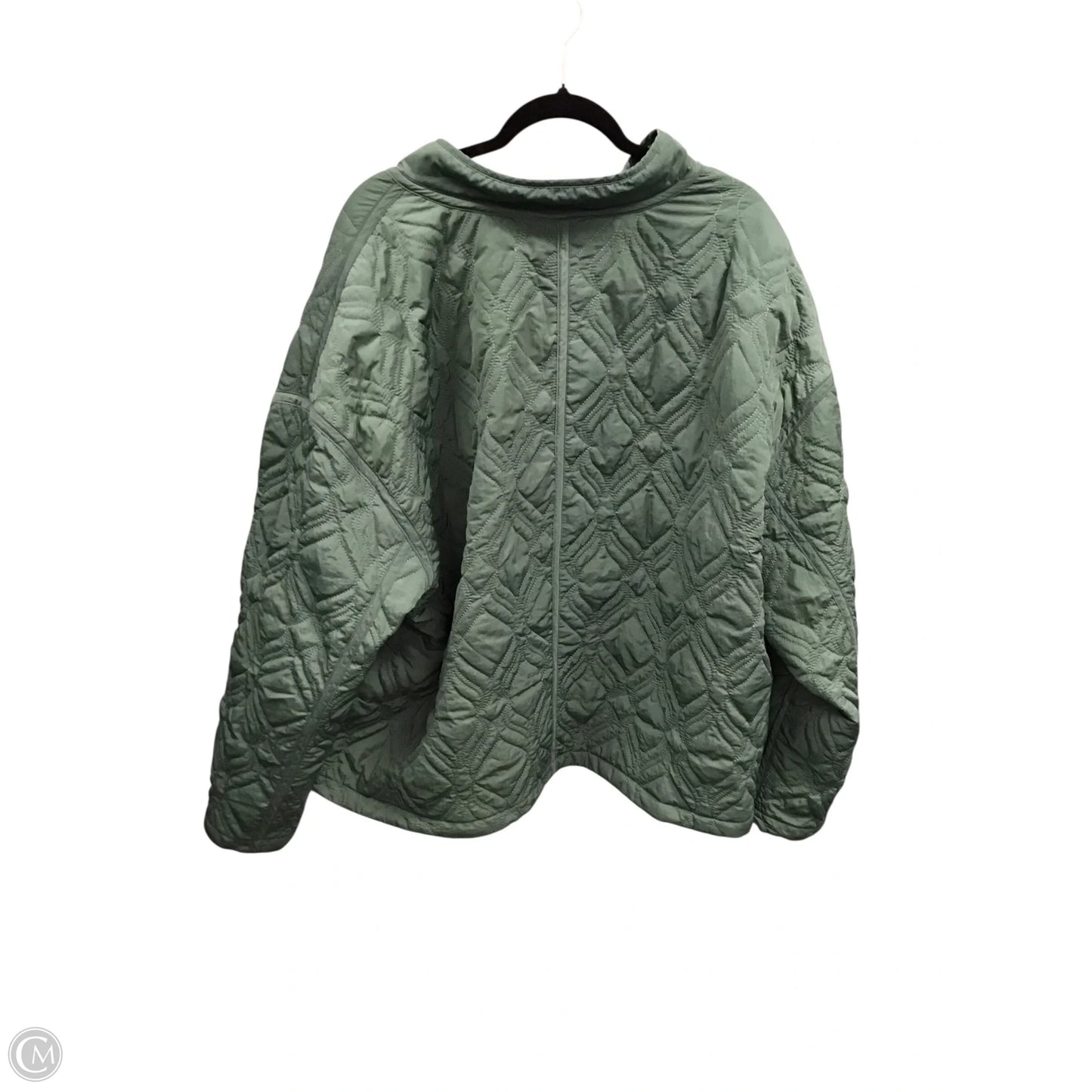 Jacket Puffer & Quilted By Fabletics In Green, Size: 2x