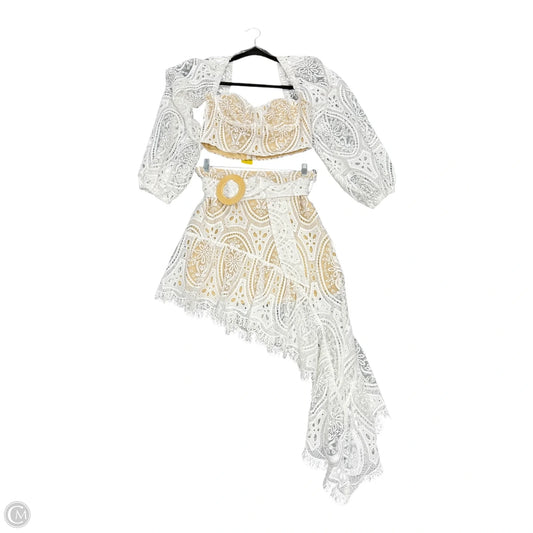 Skirt Set 2pc By 12th Tribe In White, Size: M
