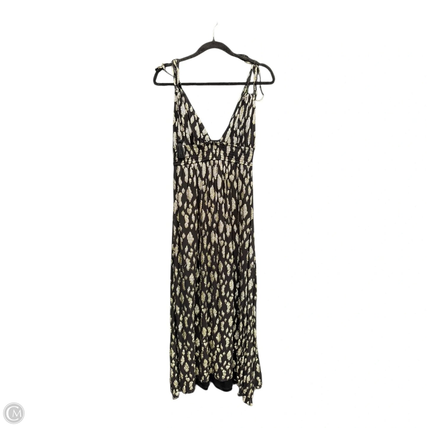 Dress Party Long By Altard State In Black & Gold, Size: S