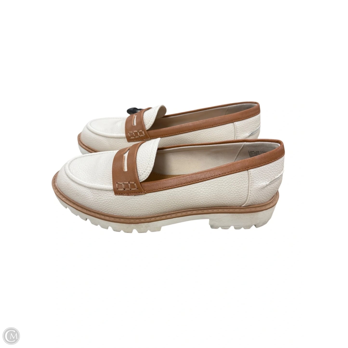 Shoes Heels Platform By St Johns Bay In Cream & Tan, Size: 7.5