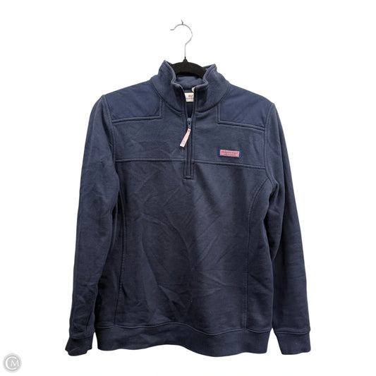 Sweatshirt Collar By Vineyard Vines In Blue, Size: S