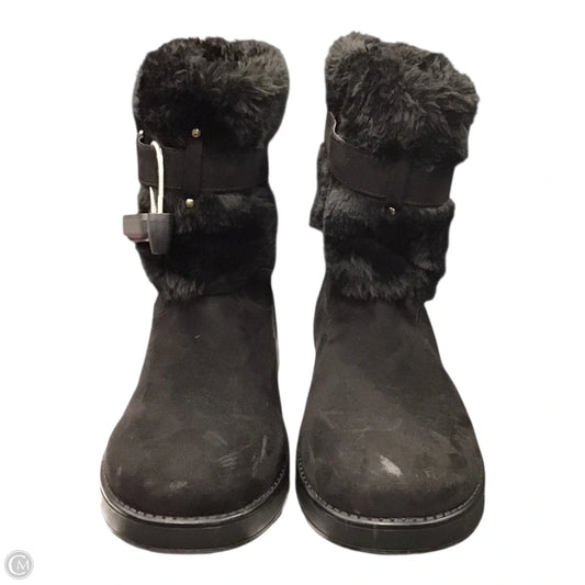 Boots Ankle Flats By Clothes Mentor In Black, Size: 7.5