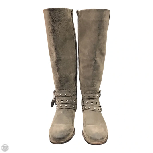 Boots Mid-calf Flats By Nicole In Brown, Size: 8