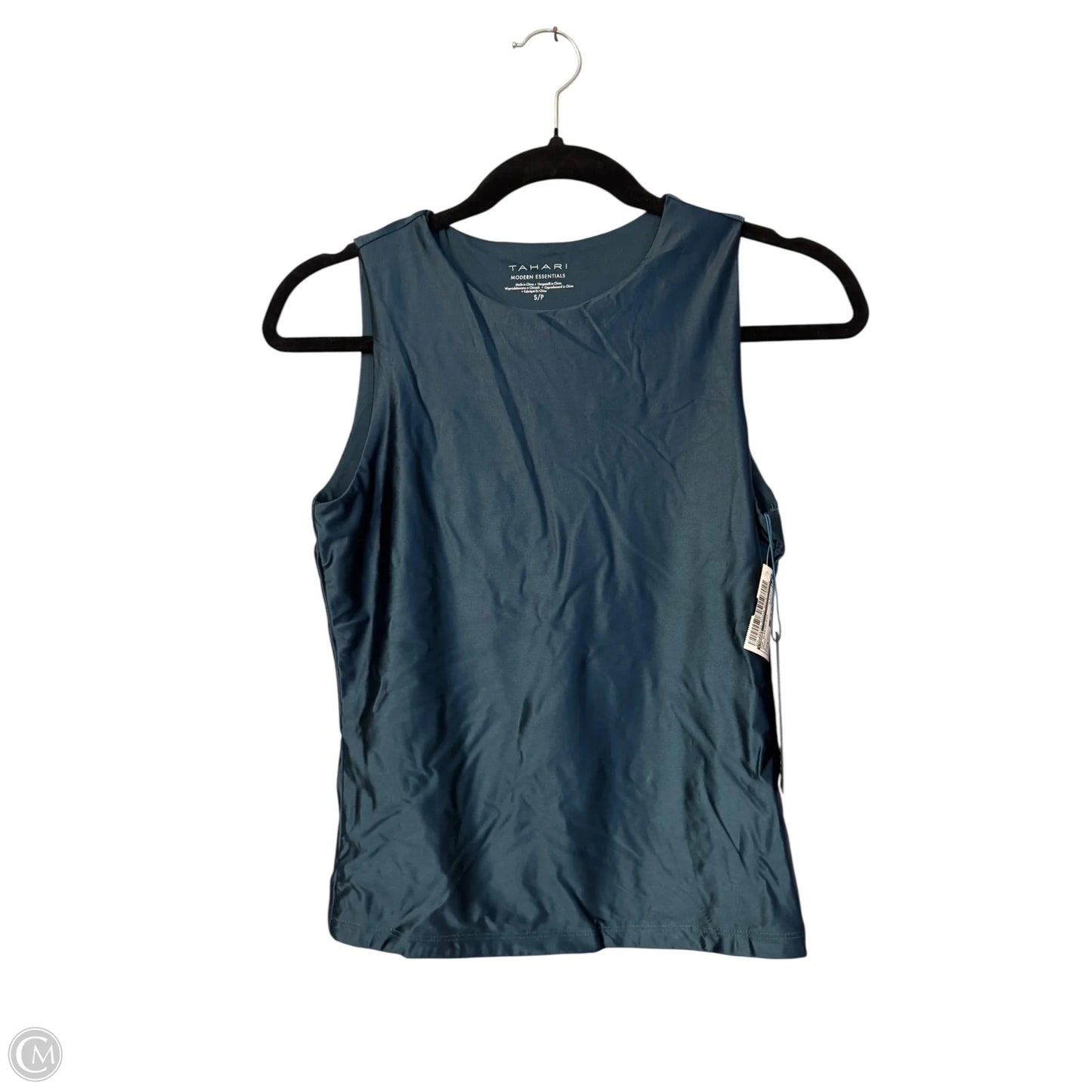 Top Sleeveless By Tahari In Green, Size: S