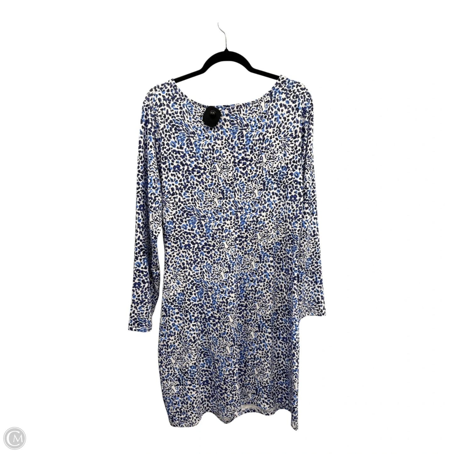 Dress Designer By Lilly Pulitzer In Blue & White, Size: Xxl