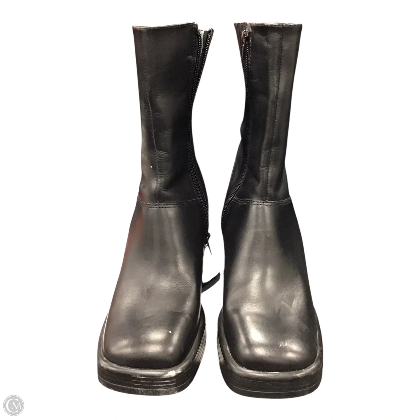Boots Ankle Heels By Steve Madden In Black, Size: 9.5