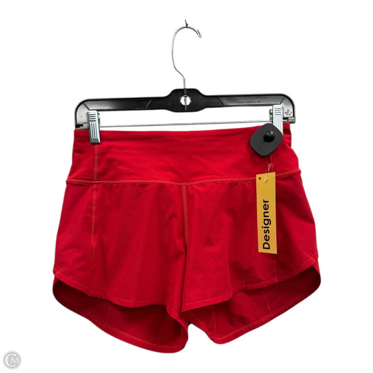 Athletic Shorts By Lululemon In Red, Size: 4