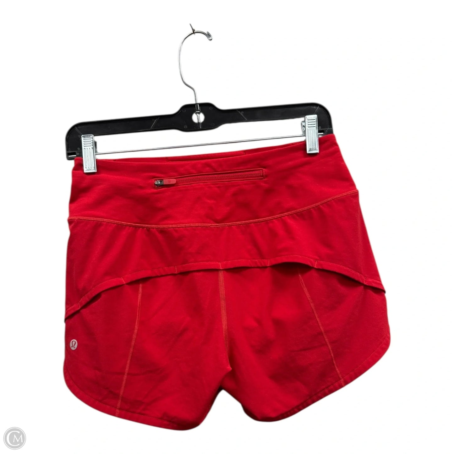 Athletic Shorts By Lululemon In Red, Size: 4