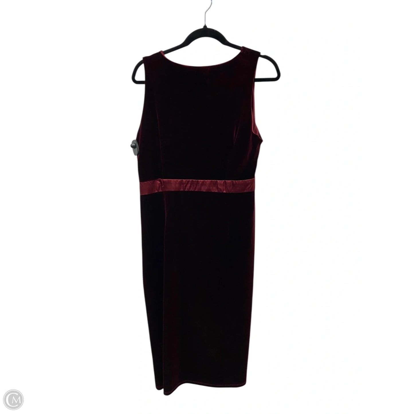 Dress Party Midi By Cmb In Maroon, Size: Xl