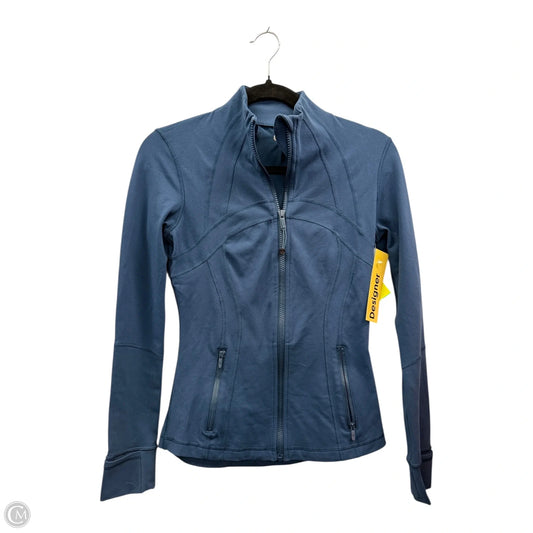 Athletic Jacket By Lululemon In Blue, Size: 6