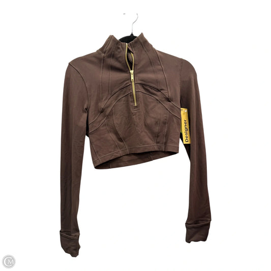 Athletic Jacket By Lululemon In Brown, Size: Xs