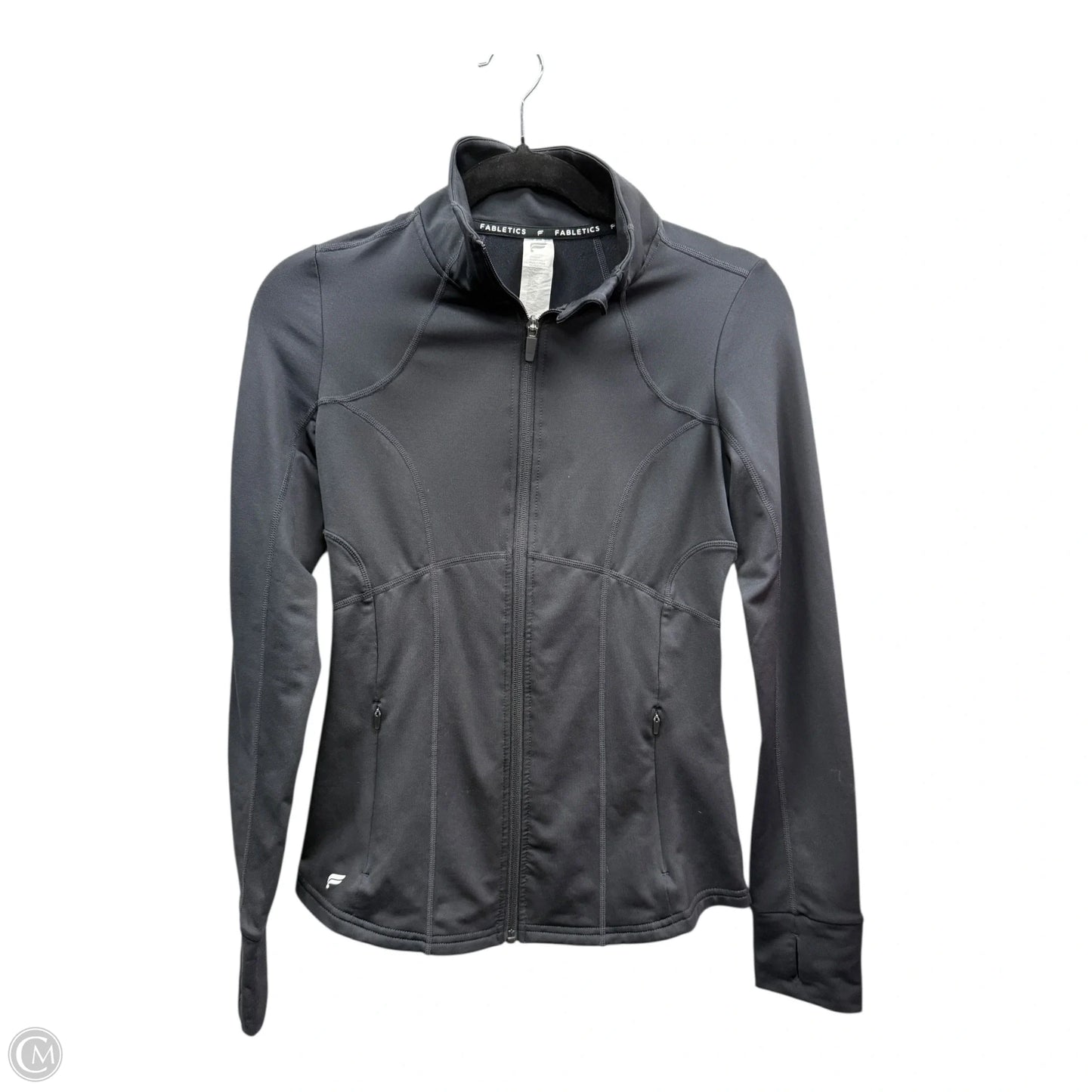 Athletic Jacket By Fabletics In Black, Size: Xs