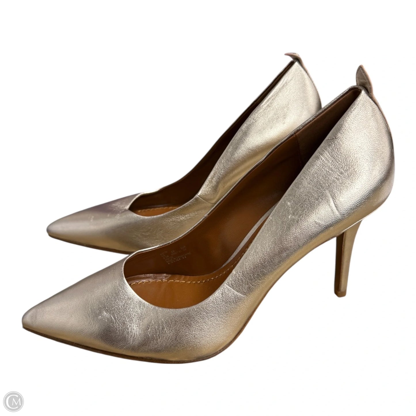 Shoes Designer By Coach In Gold, Size: 8.5