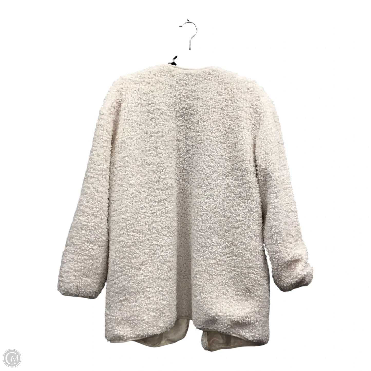 Jacket Faux Fur & Sherpa By 7 For All Mankind In Cream, Size: M