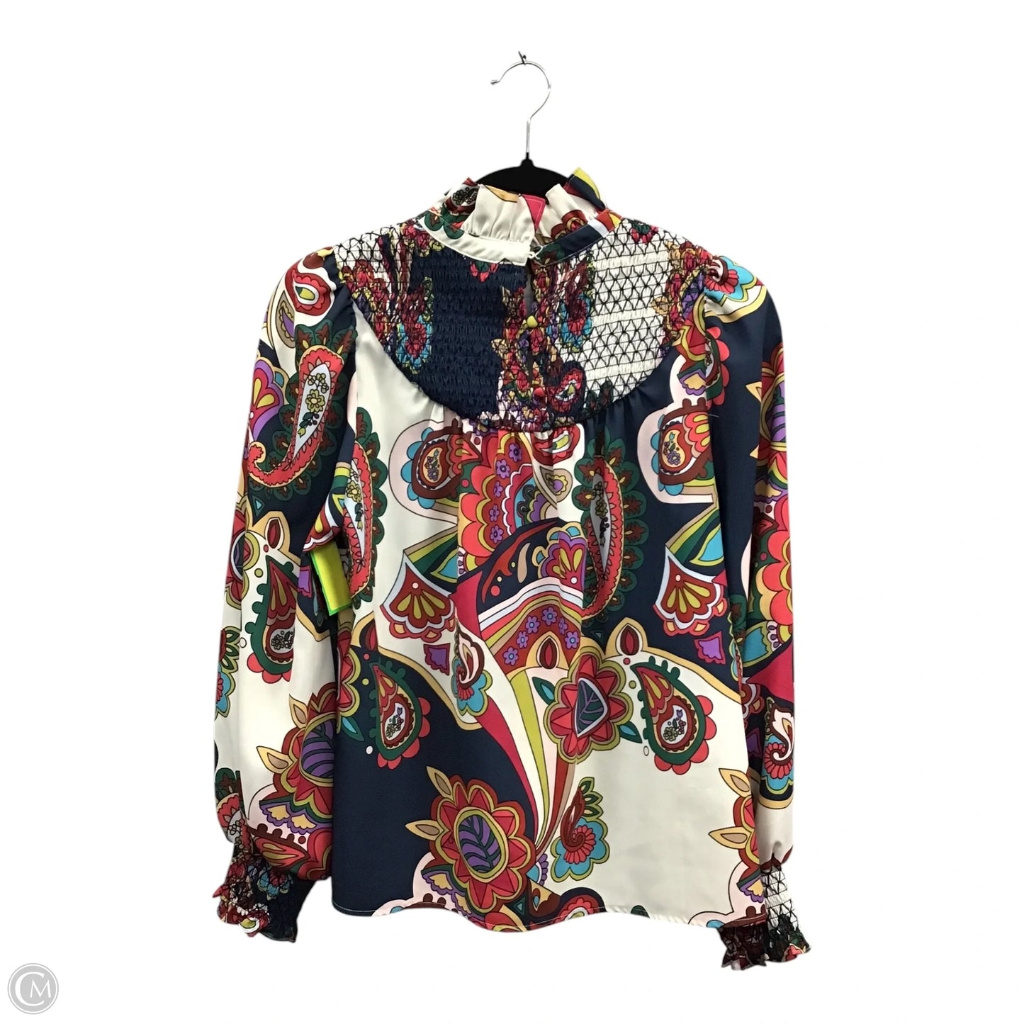 Top Long Sleeve By Crosby In Paisley Print, Size: S