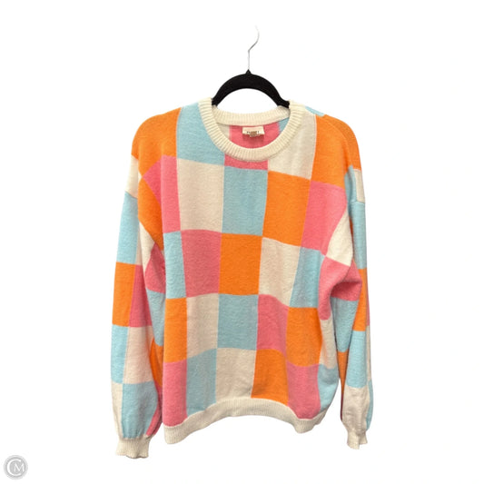 Sweater By Bibi In Checkered Pattern, Size: Xl