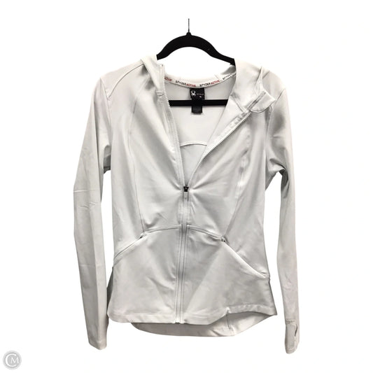 Athletic Jacket By Spyder In White, Size: M