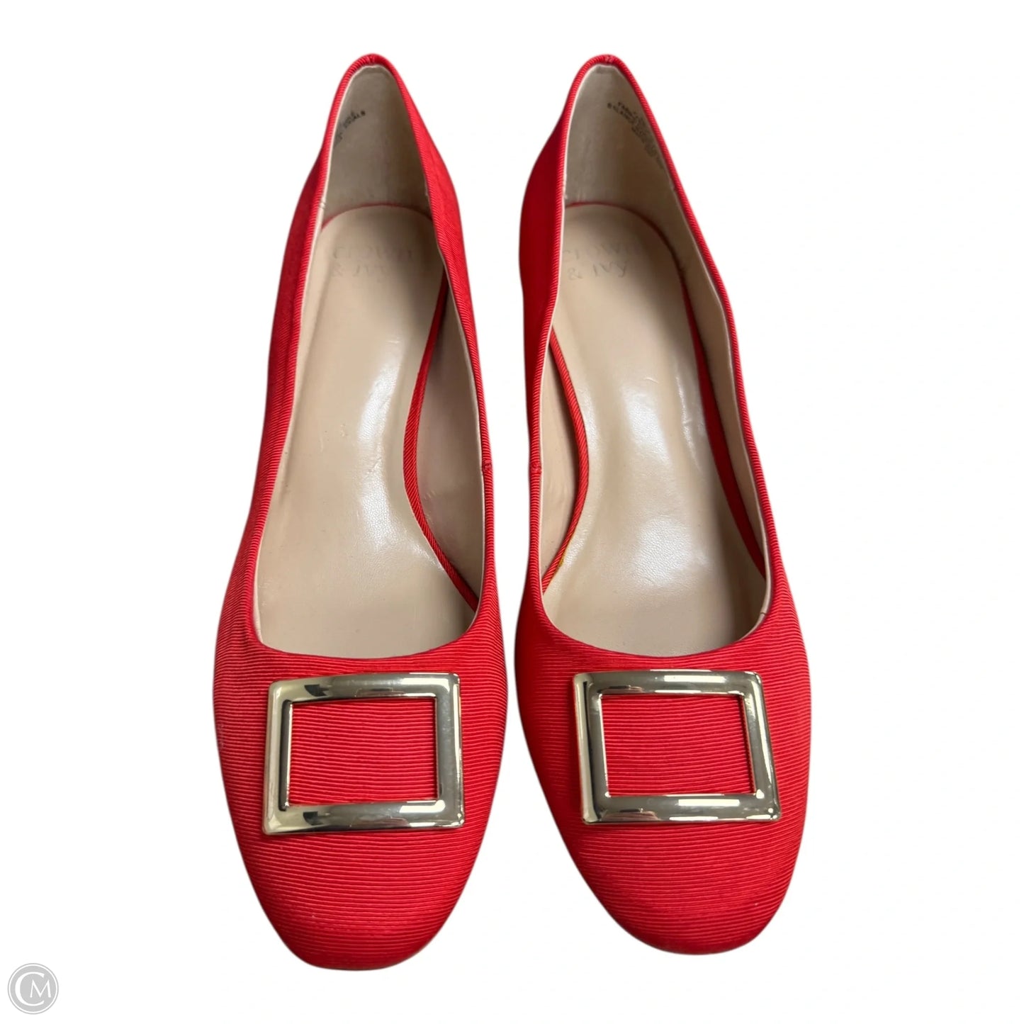 Shoes Heels Block By Crown And Ivy In Gold & Red, Size: 10