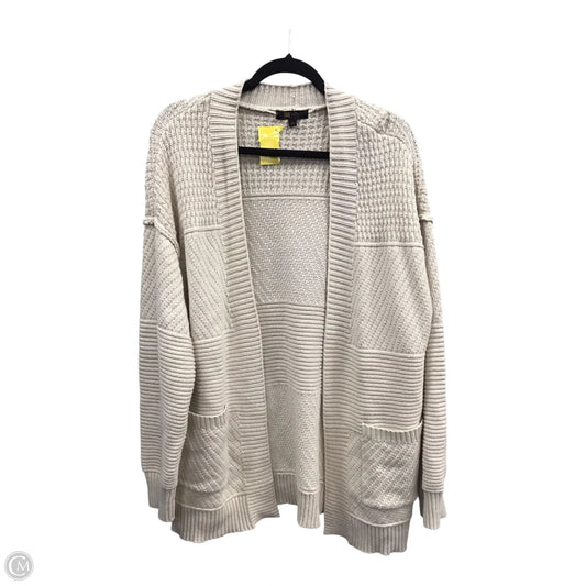 Sweater Cardigan Designer By Frye In Tan, Size: L