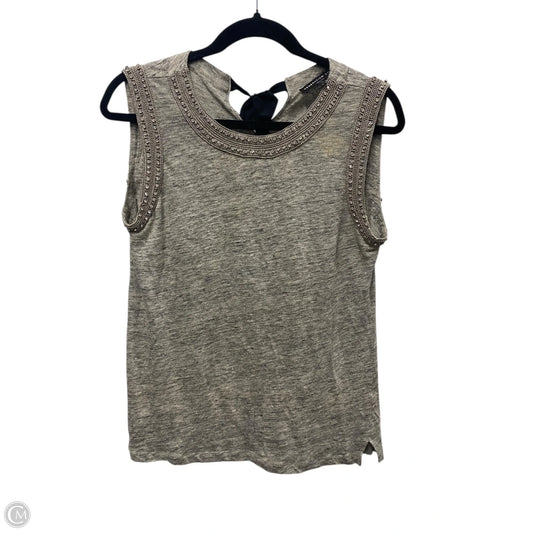 Top Sleeveless By Clothes Mentor In Grey, Size: S