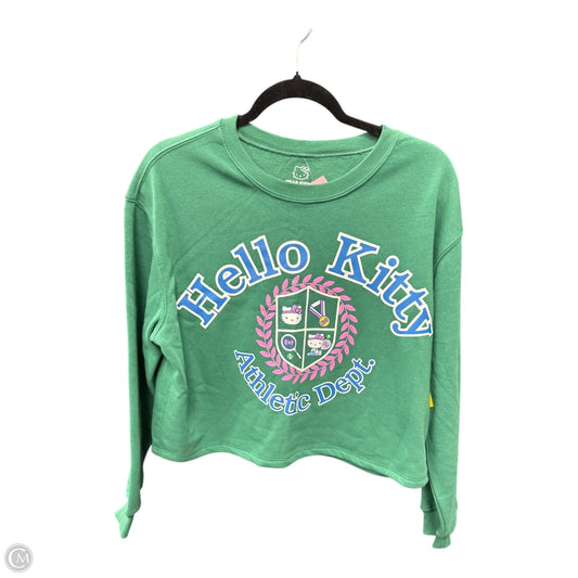 Sweatshirt Crewneck By Clothes Mentor In Green, Size: M