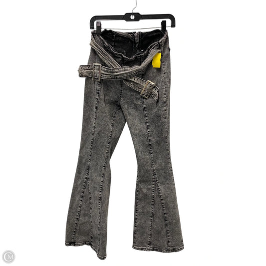 Jeans Flared By Shein In Grey, Size: 10