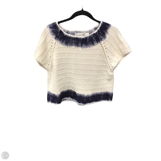 Sweater Short Sleeve By Field Flower In Cream, Size: S