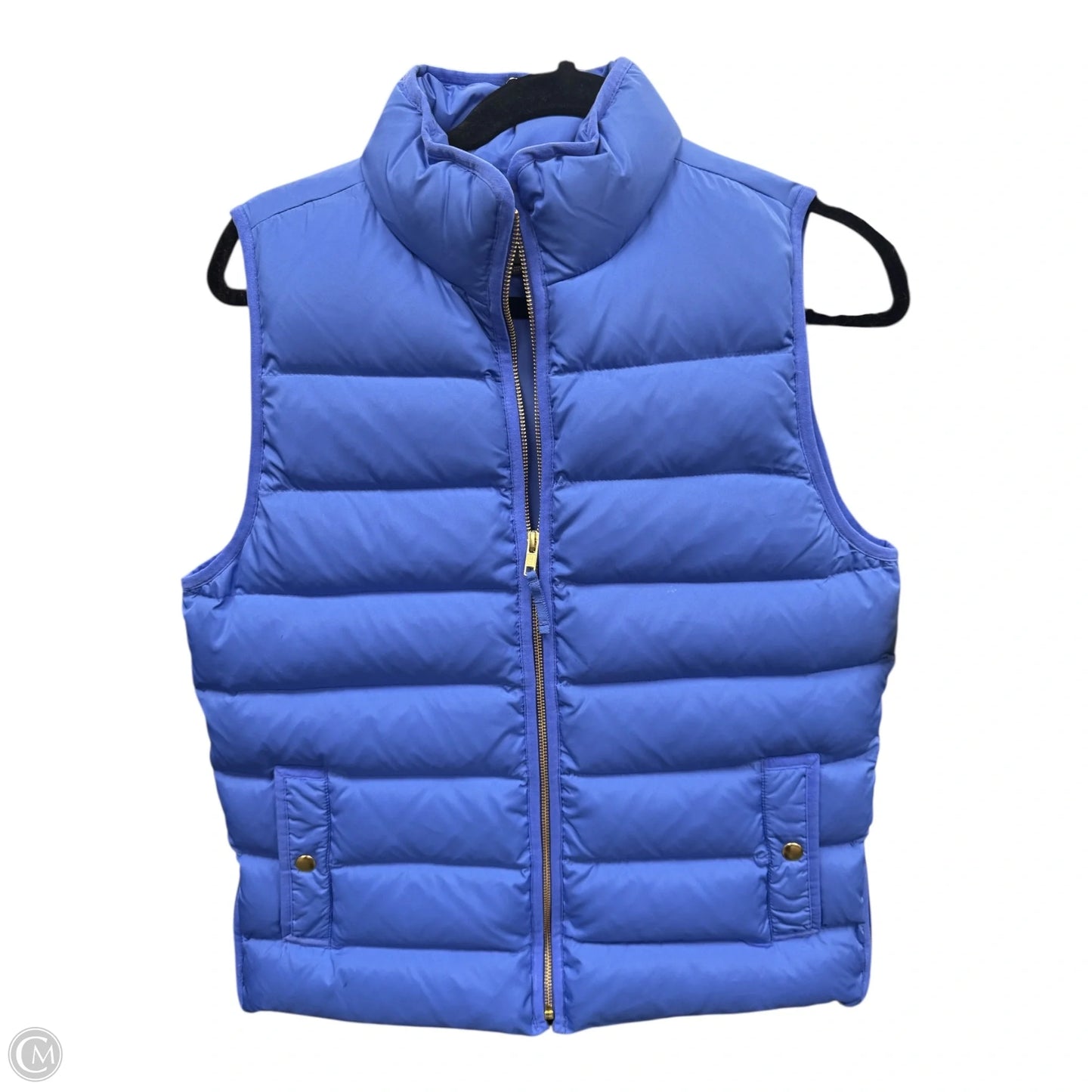 Vest Puffer & Quilted By J. Crew In Blue, Size: M