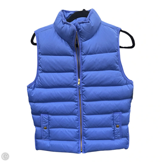 Vest Puffer & Quilted By J. Crew In Blue, Size: M