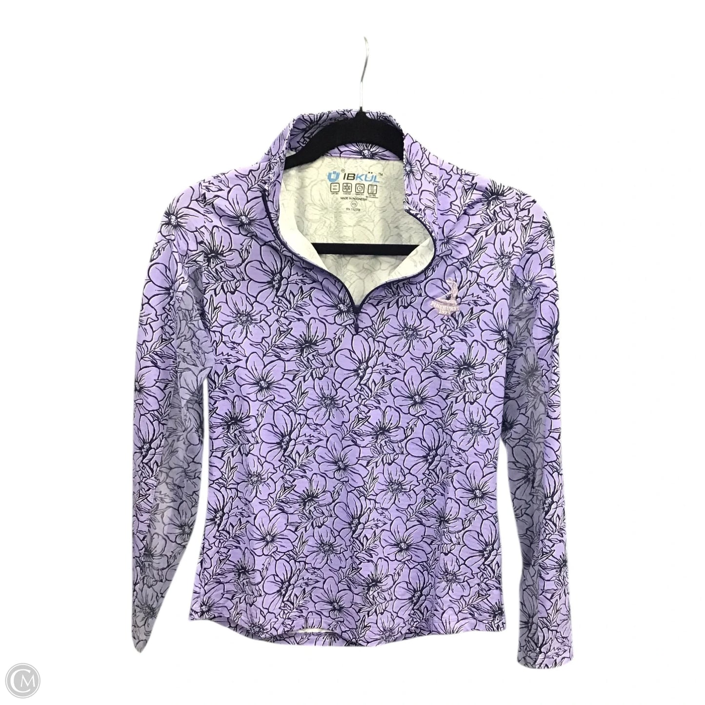 Athletic Jacket By Clothes Mentor In Floral Print, Size: Xs