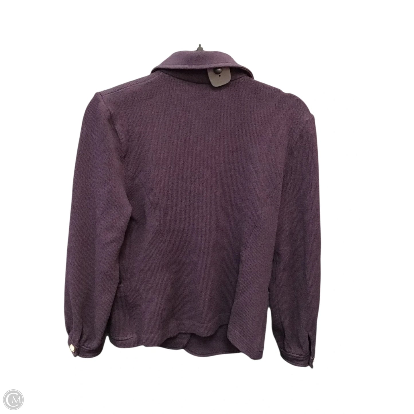 Blazer Luxury Designer By St John Collection In Gold & Purple, Size: 6