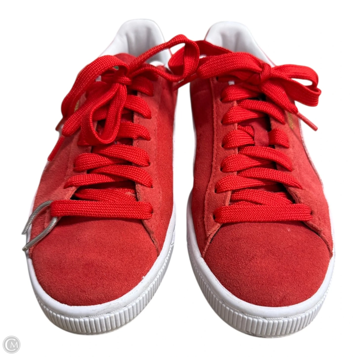 Shoes Sneakers By Puma In Red & White, Size: 6.5