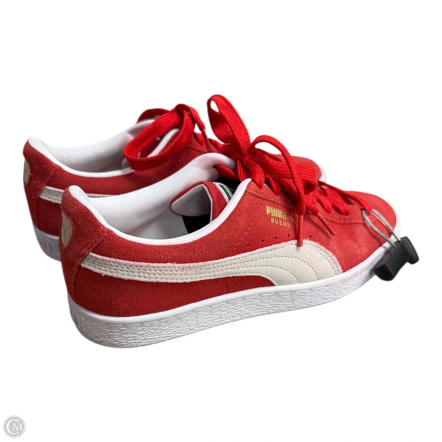 Shoes Sneakers By Puma In Red & White, Size: 6.5