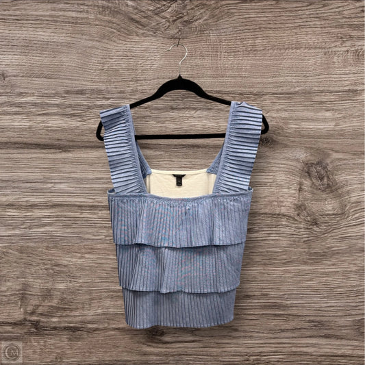 Top Sleeveless By J. Crew In Blue & White, Size: Xs