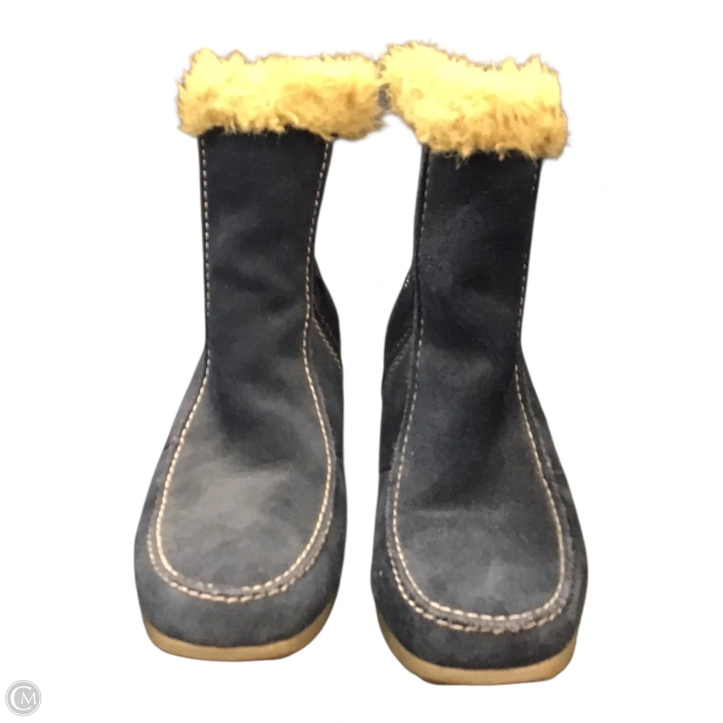 Boots Snow By Sporto In Blue & Tan, Size: 9.5