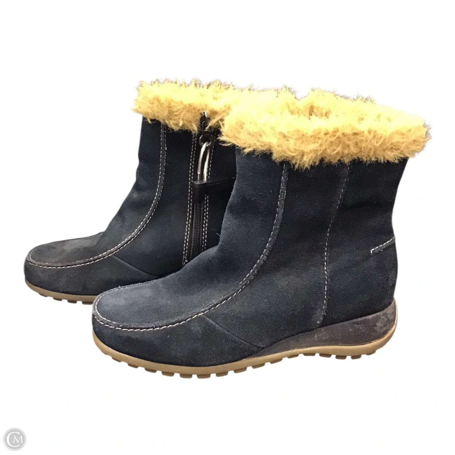 Boots Snow By Sporto In Blue & Tan, Size: 9.5