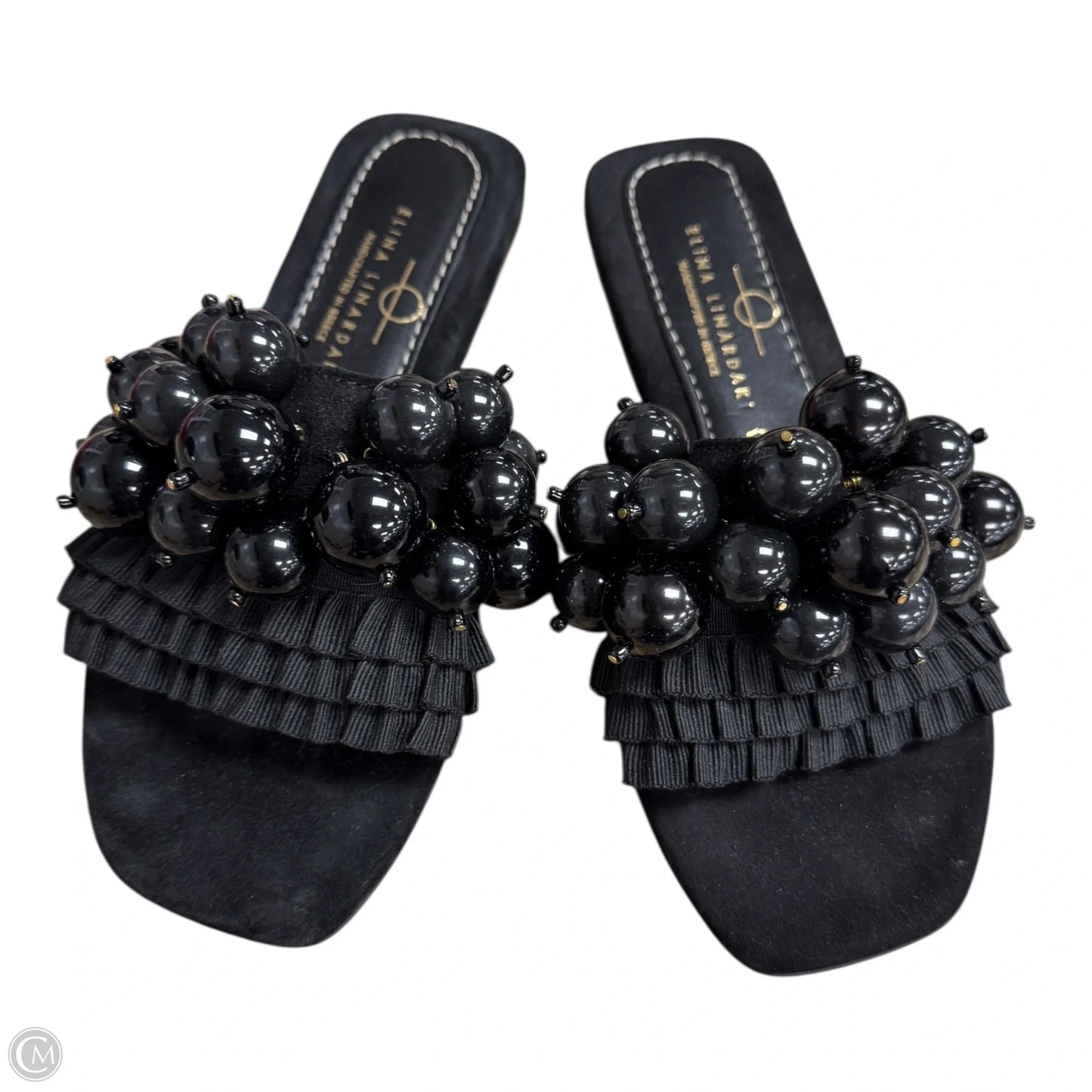 Sandals Flats By Cma In Black, Size: 6.5