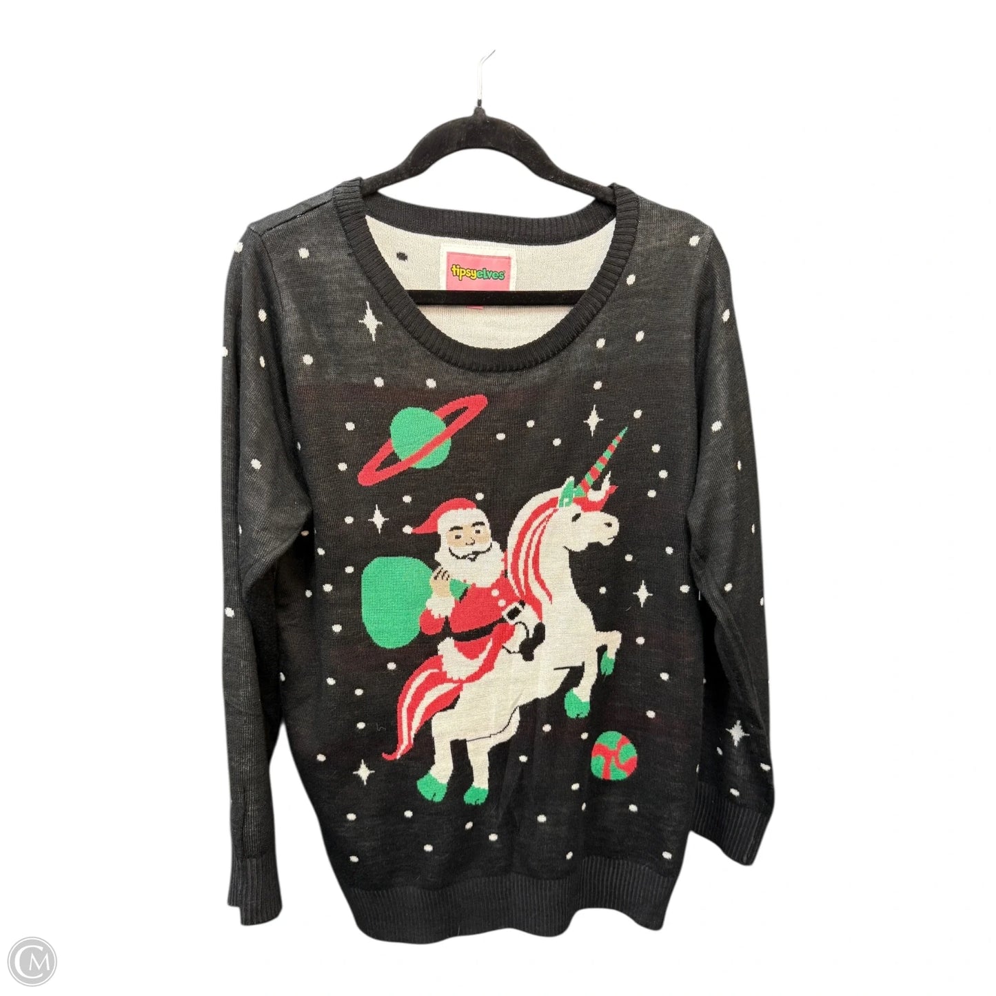 Sweater By Clothes Mentor In Animal Print, Size: L