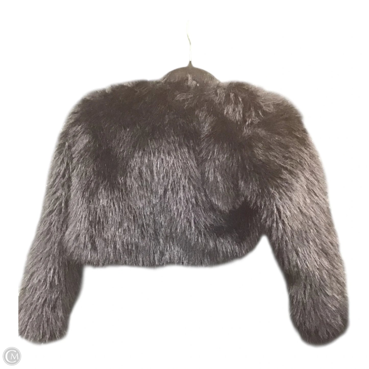 Jacket Faux Fur & Sherpa By Clothes Mentor In Black, Size: M