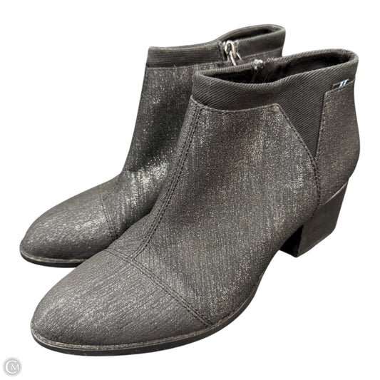 Boots Ankle Heels By Toms In Grey, Size: 7.5