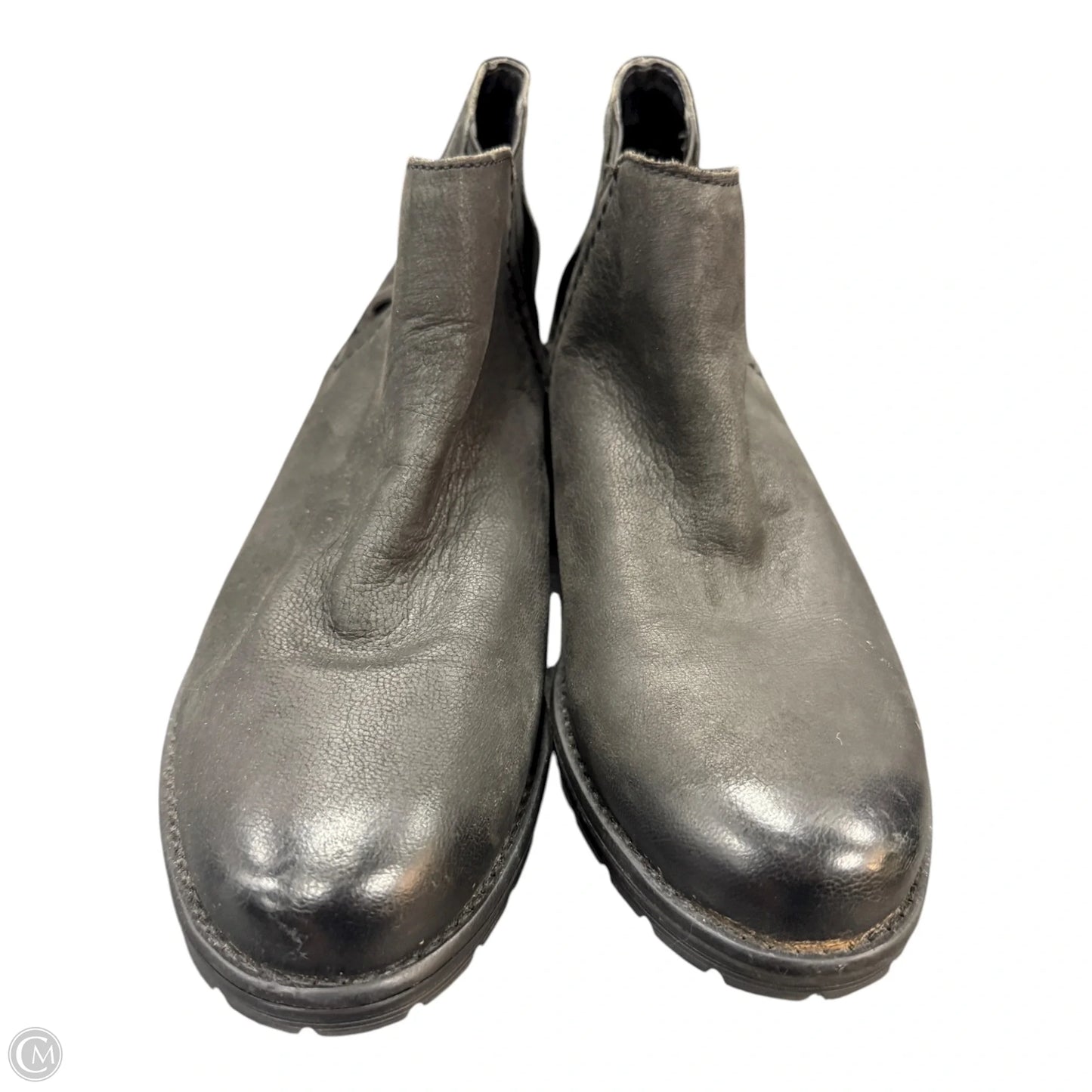 Boots Ankle Flats By Clarks In Black, Size: 5.5