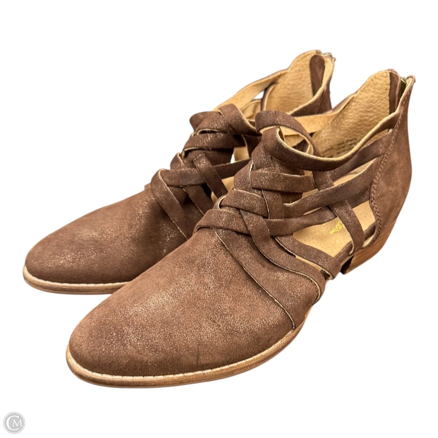 Boots Ankle Heels By Seychelles In Brown, Size: 7.5