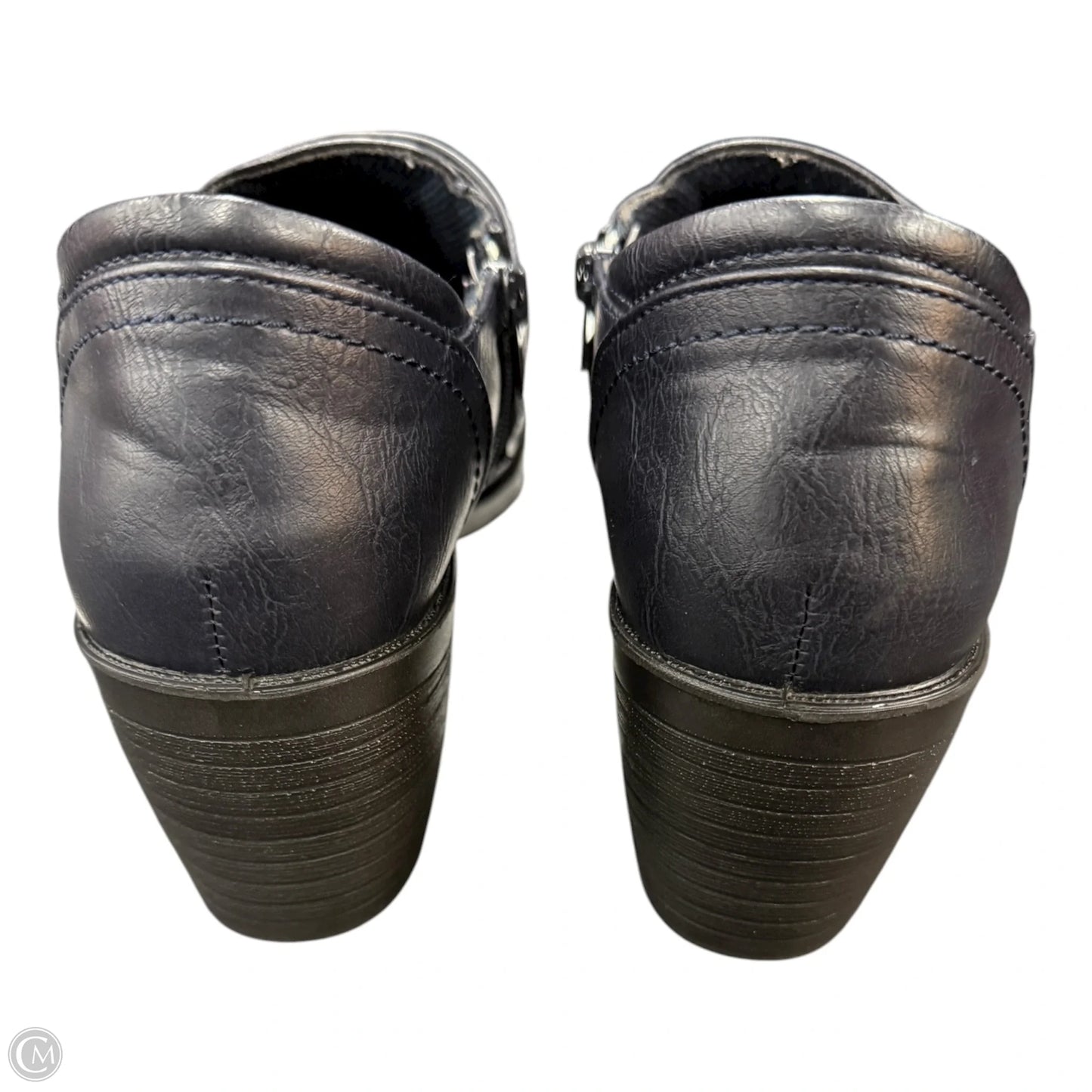 Shoes Heels Block By Easy Street In Blue, Size: 9.5