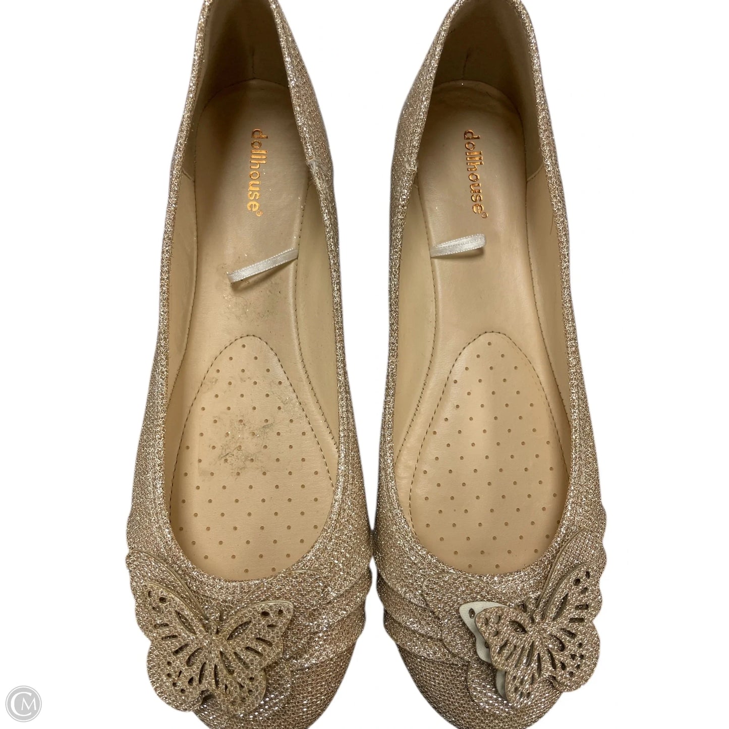 Shoes Athletic By Dollhouse In Rose Gold, Size: 10