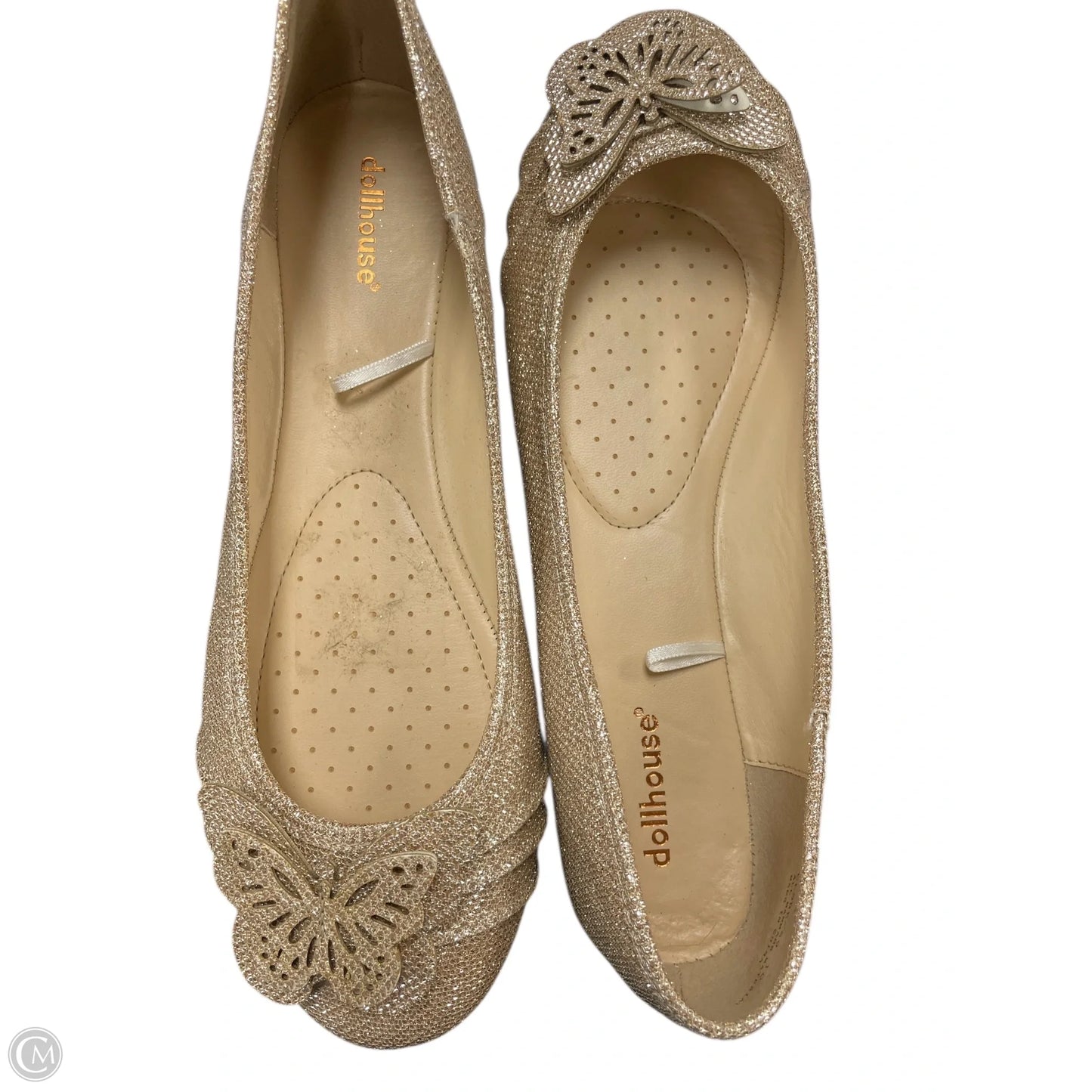 Shoes Athletic By Dollhouse In Rose Gold, Size: 10