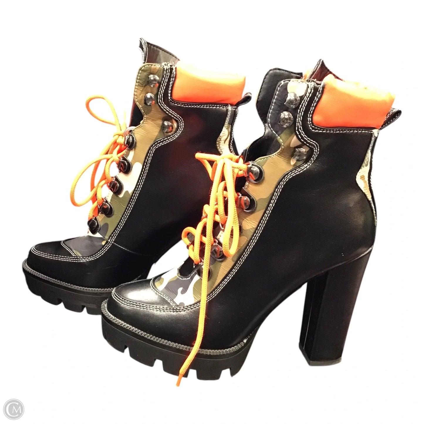 Boots Ankle Heels By Azalea Wang In Multi-colored, Size: 9