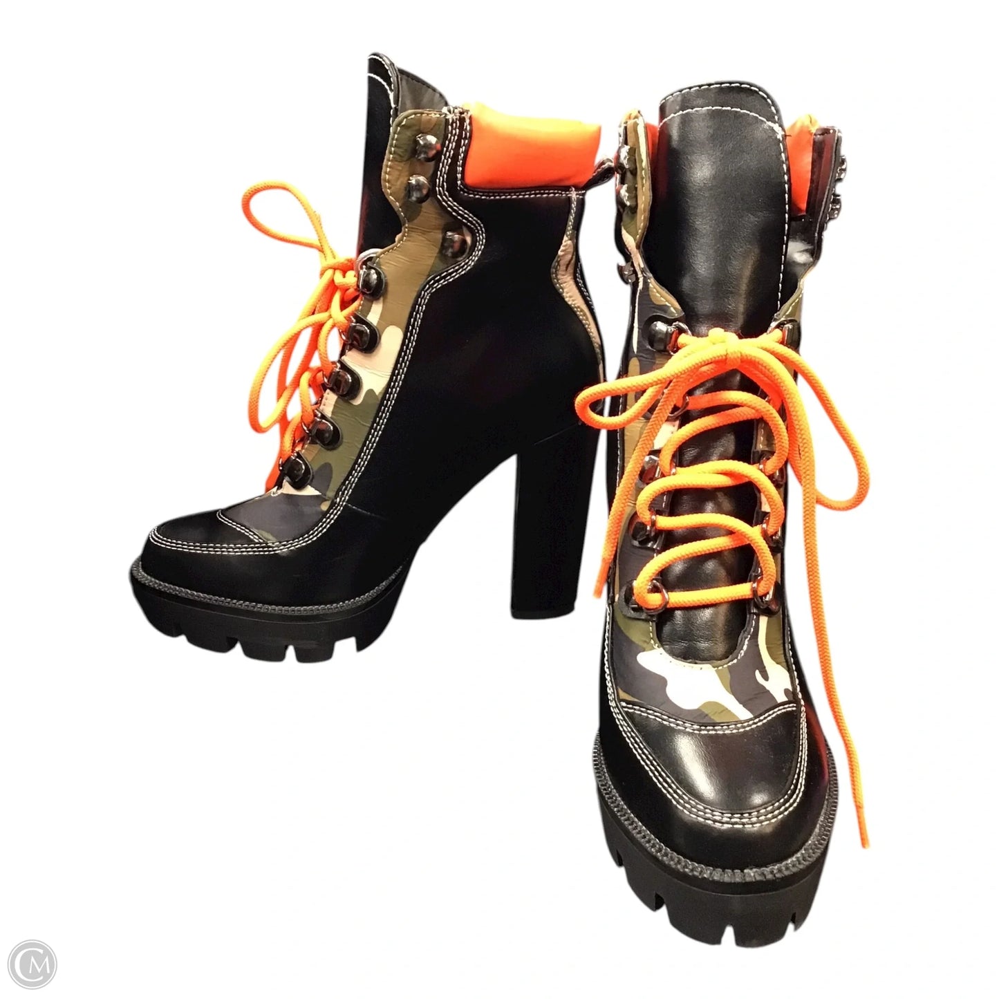 Boots Ankle Heels By Azalea Wang In Multi-colored, Size: 9